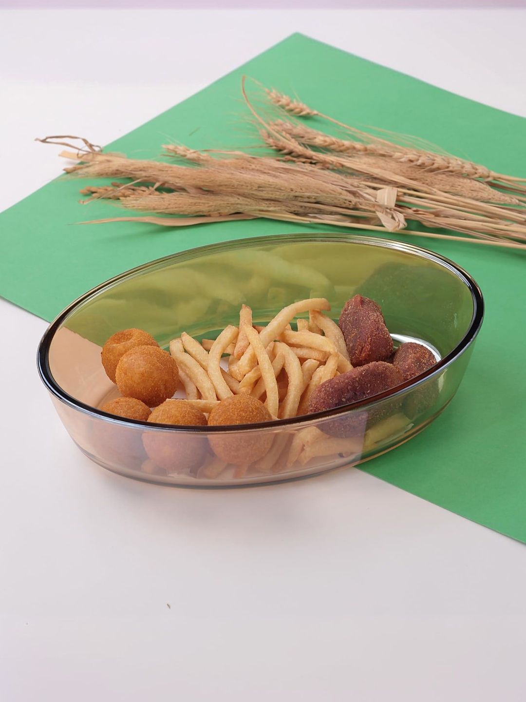 Kuber Industries Brown Glass Baking Tray 1600ML-picture-27