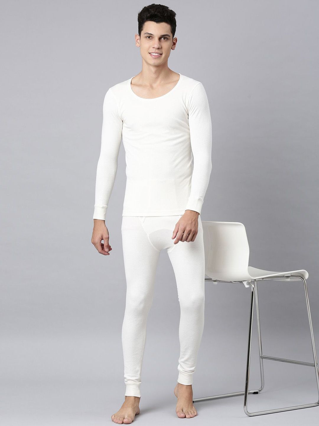 levis Levi's Round Neck Full Sleeve Thermal Top and Bottom Set for Men's-picture-15