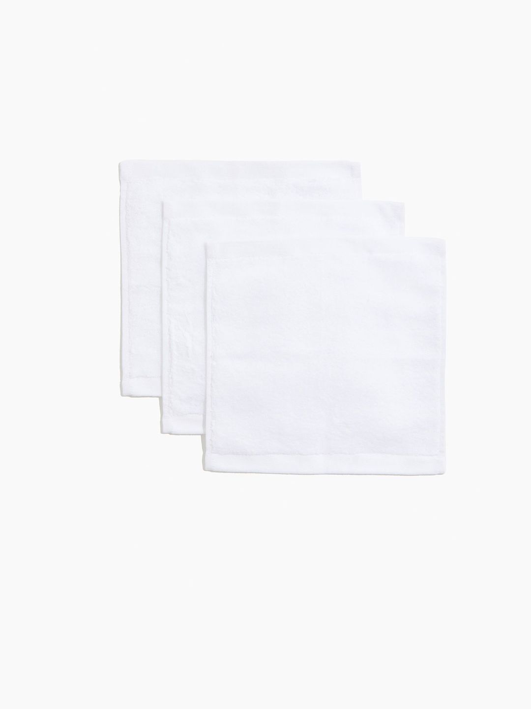 H&M 3-Pcs White Soft Terry Flannels