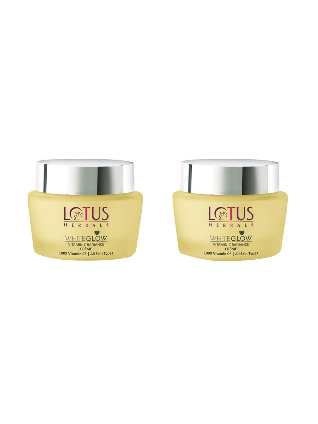 Lotus Herbals WhiteGlow Set of 2 Vitamin C SPF20 Radiance Cream - 50 g each