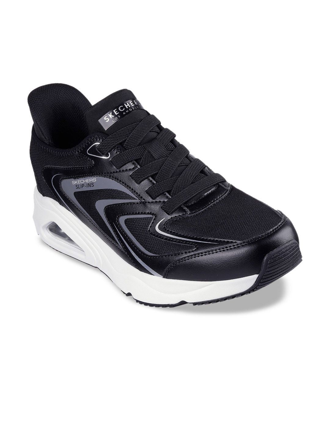 Skechers TRES-AIR UNO - VISION-AIRY SLIP-INS Men Textured Round Toe Lace Ups Sneakers-image-43