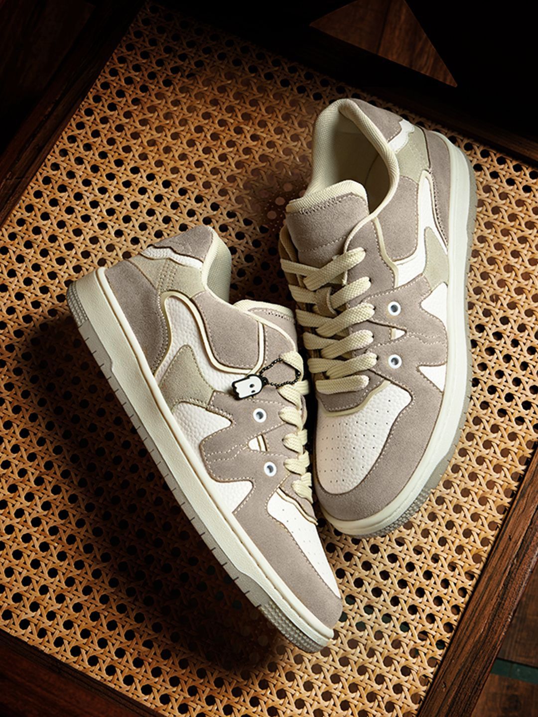 The Souled Store Men Colourblocked Suede Sneakers-picture-38