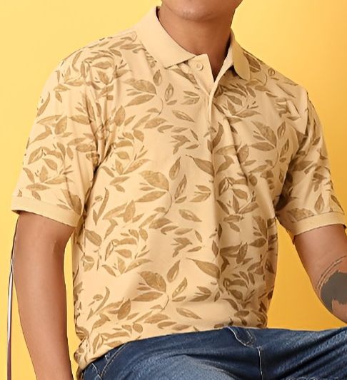 Buy V Mart Men Tropical Printed Polo Collar T Shirt - Tshirts for Men ...