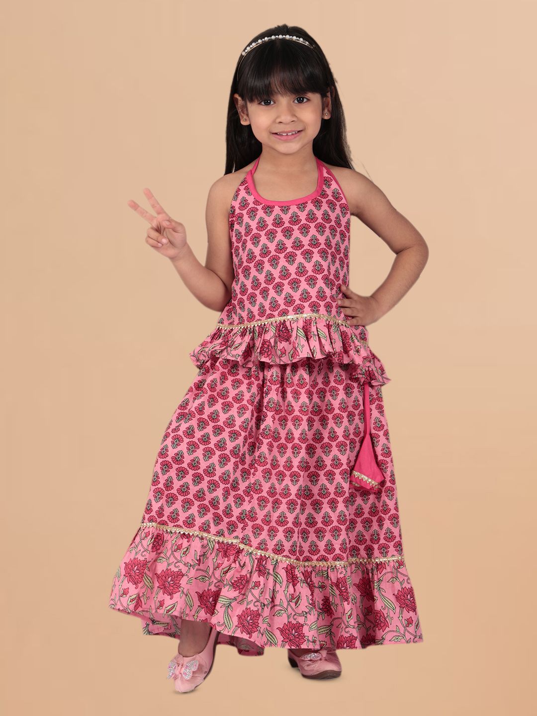 Sangria  Girls Printed Lehenga Choli-image-19