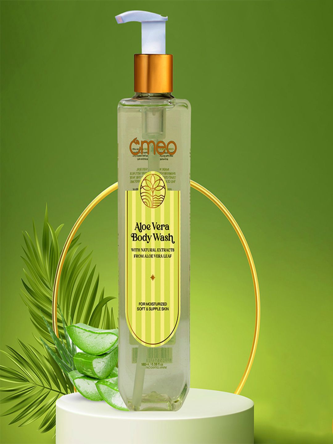 Omeo Aloe Vera Body Wash Shower Gel With Pure Aloe Vera Extract - 180ml-image-37