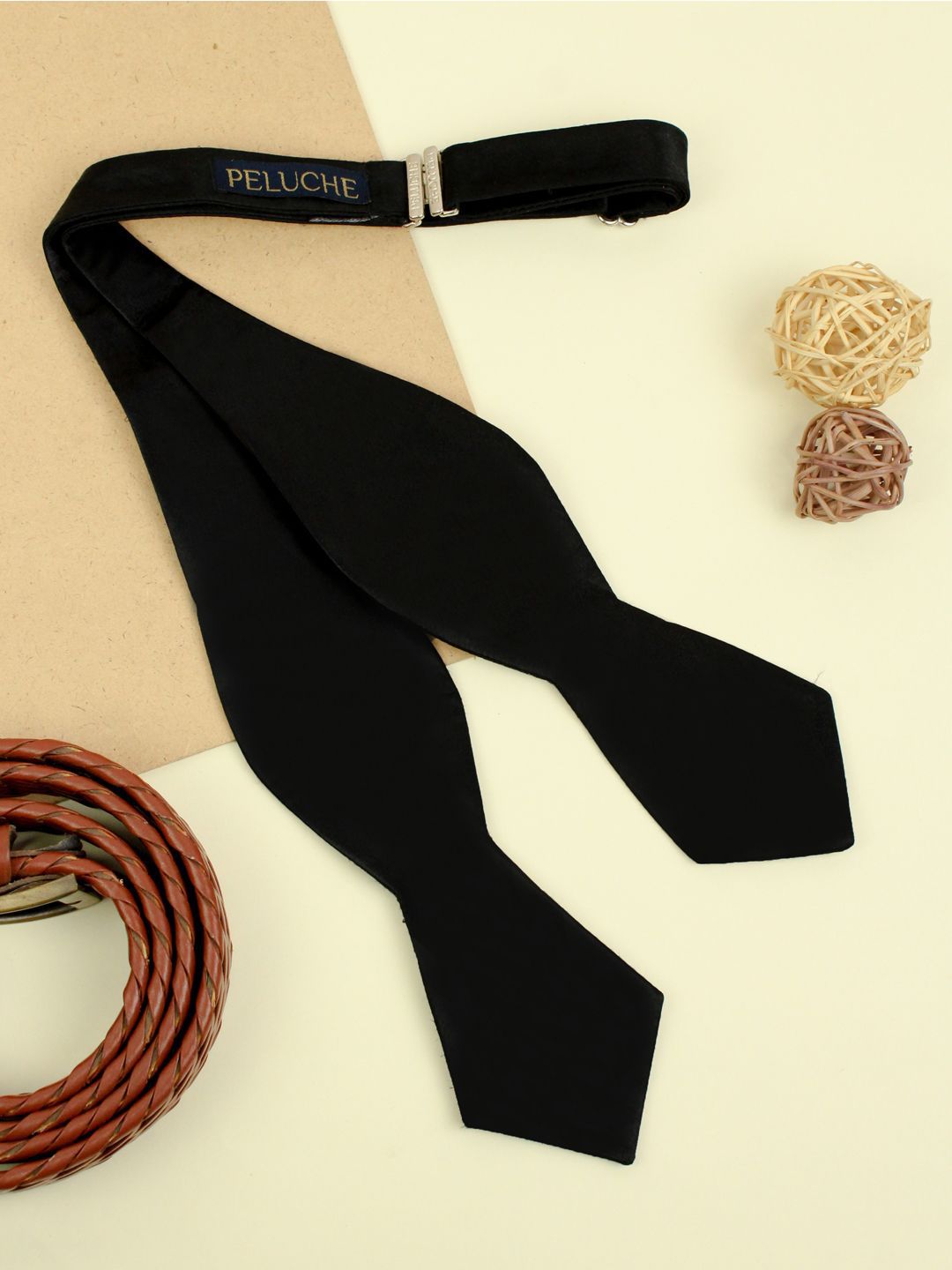 PELUCHE Men Satin Open Bow Tie-picture-34