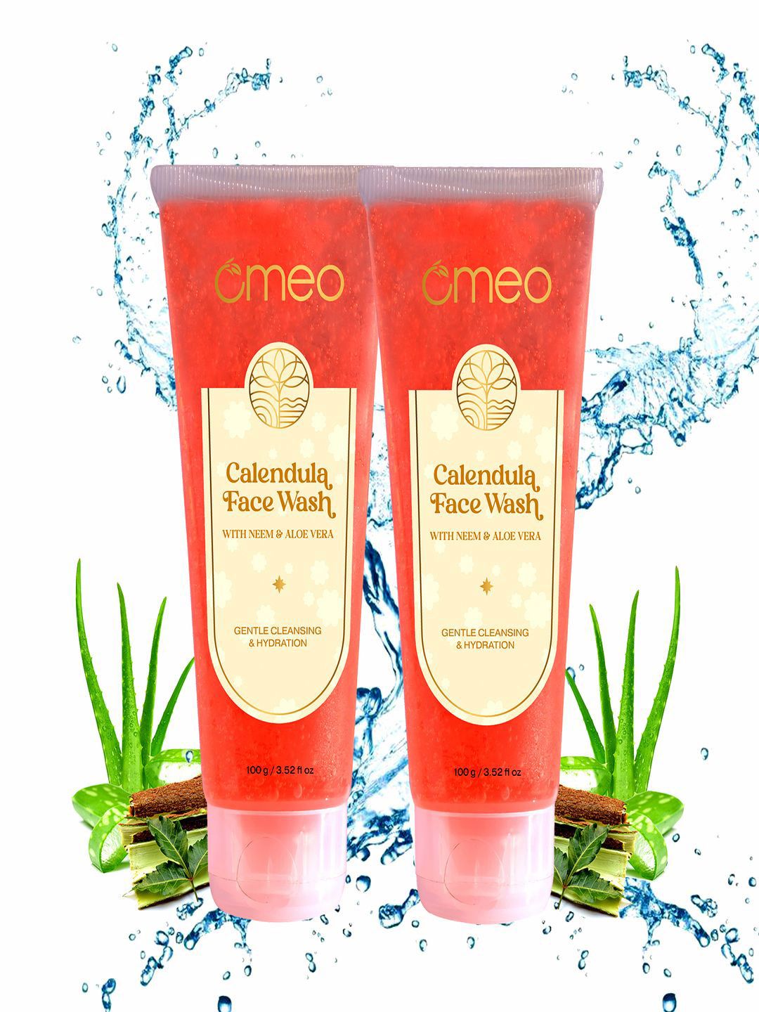 Omeo Calendula Set Of 2 Foaming Face Wash 100g Each-picture-36