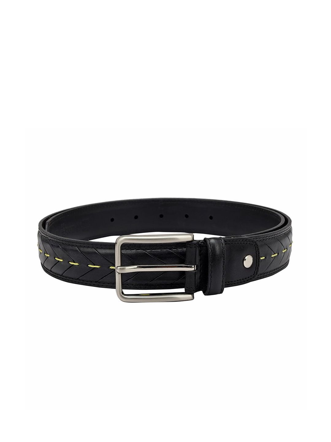 Da Milano Men Textured Tang Closure Casual Belt-picture-27
