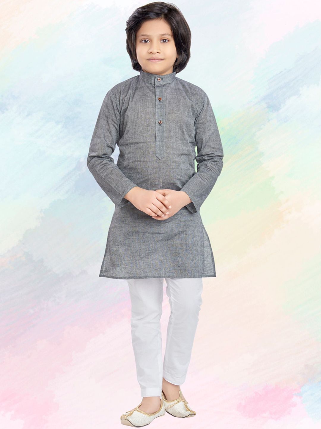 SHIWAM ETHNIX Boys Regular Kurta with Pyjamas-picture-13