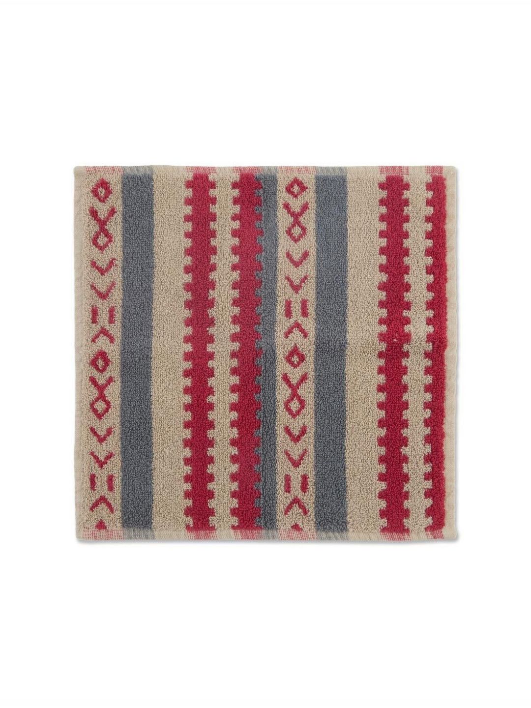 Fabindia Red & Beige 1 Piece Cotton 570 GSM Towel Set-picture-28