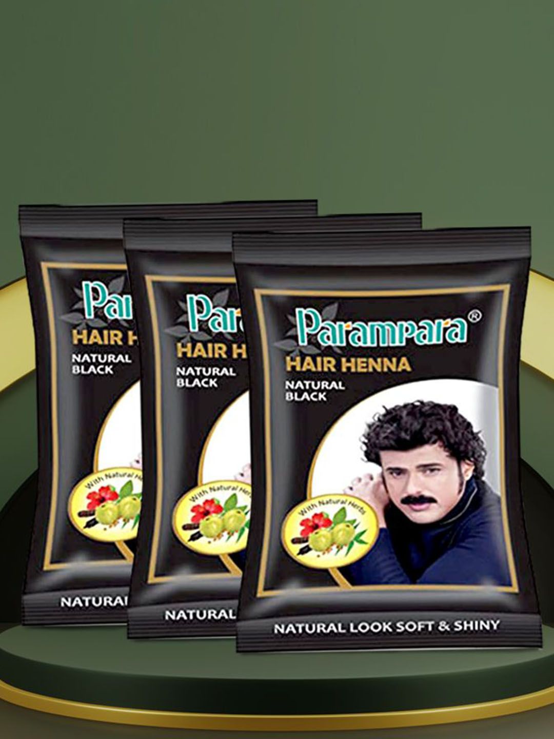 Parampara Ayurved Heena Hair Colour For Shiny Hair With Amla-20g-Black-image-43