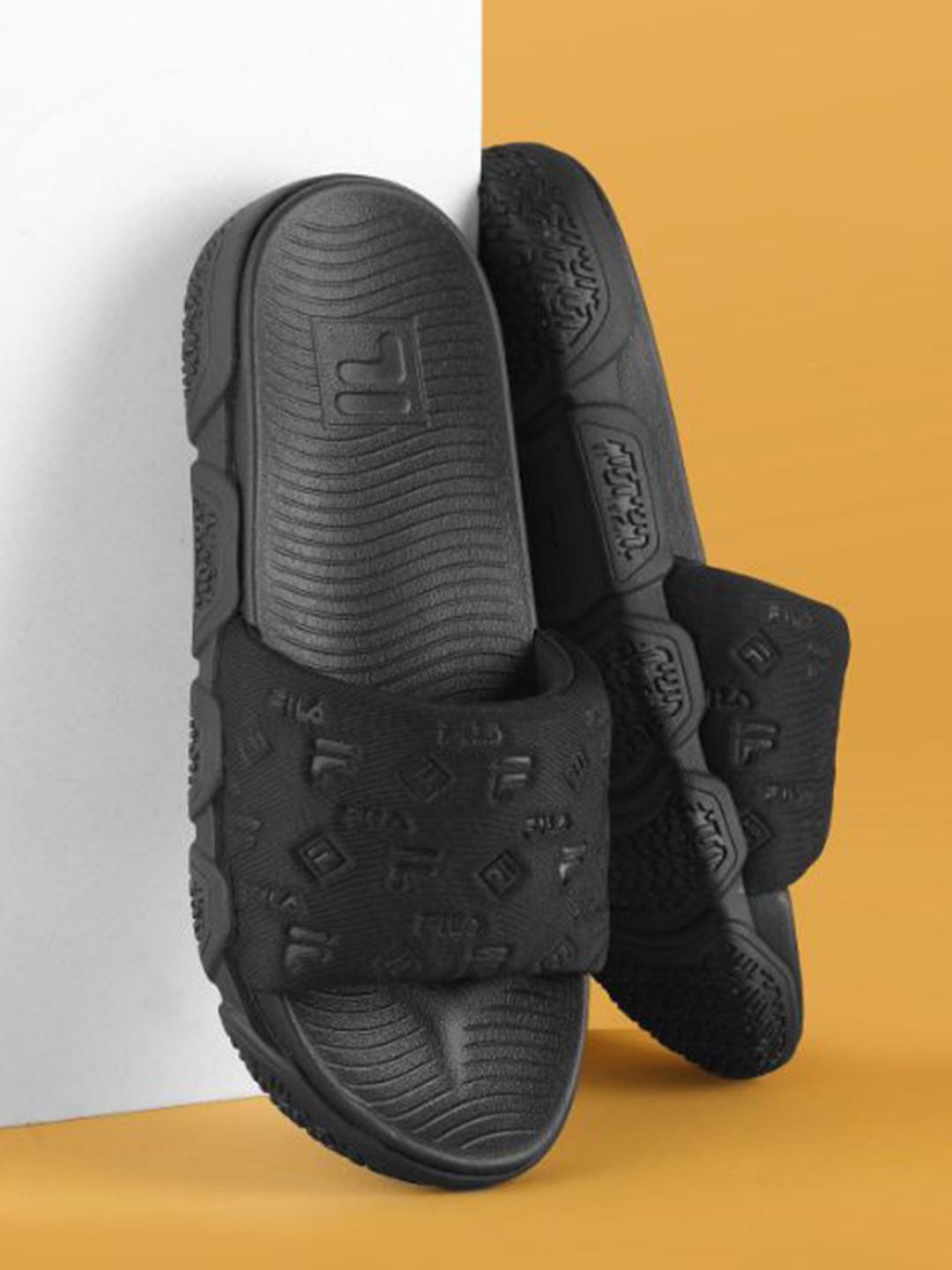 FILA Unisex CANDOR Self Design Sliders-picture-33