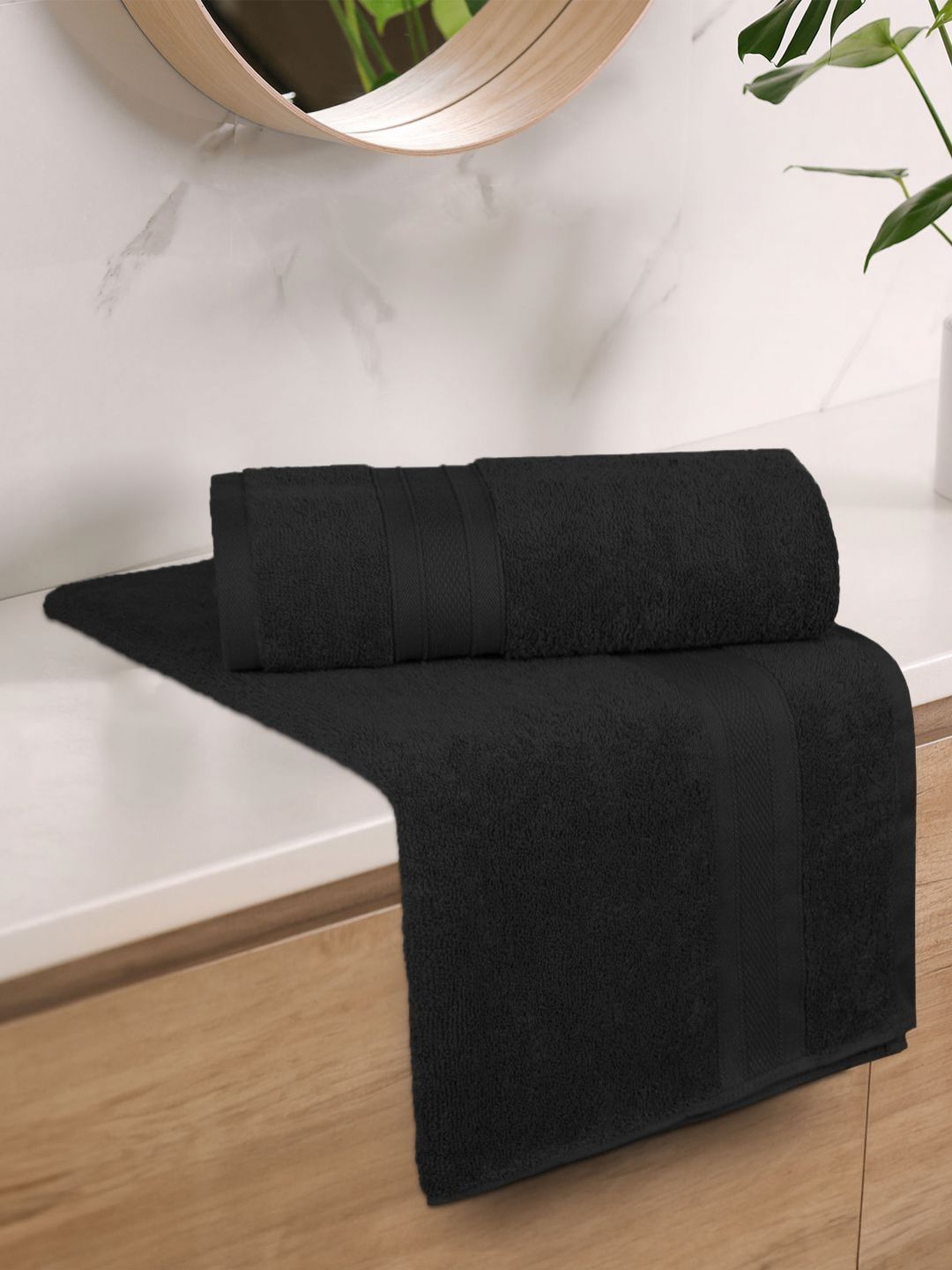 MYTRIDENT Black 2 Cotton 500 GSM Bath Towel-image-38