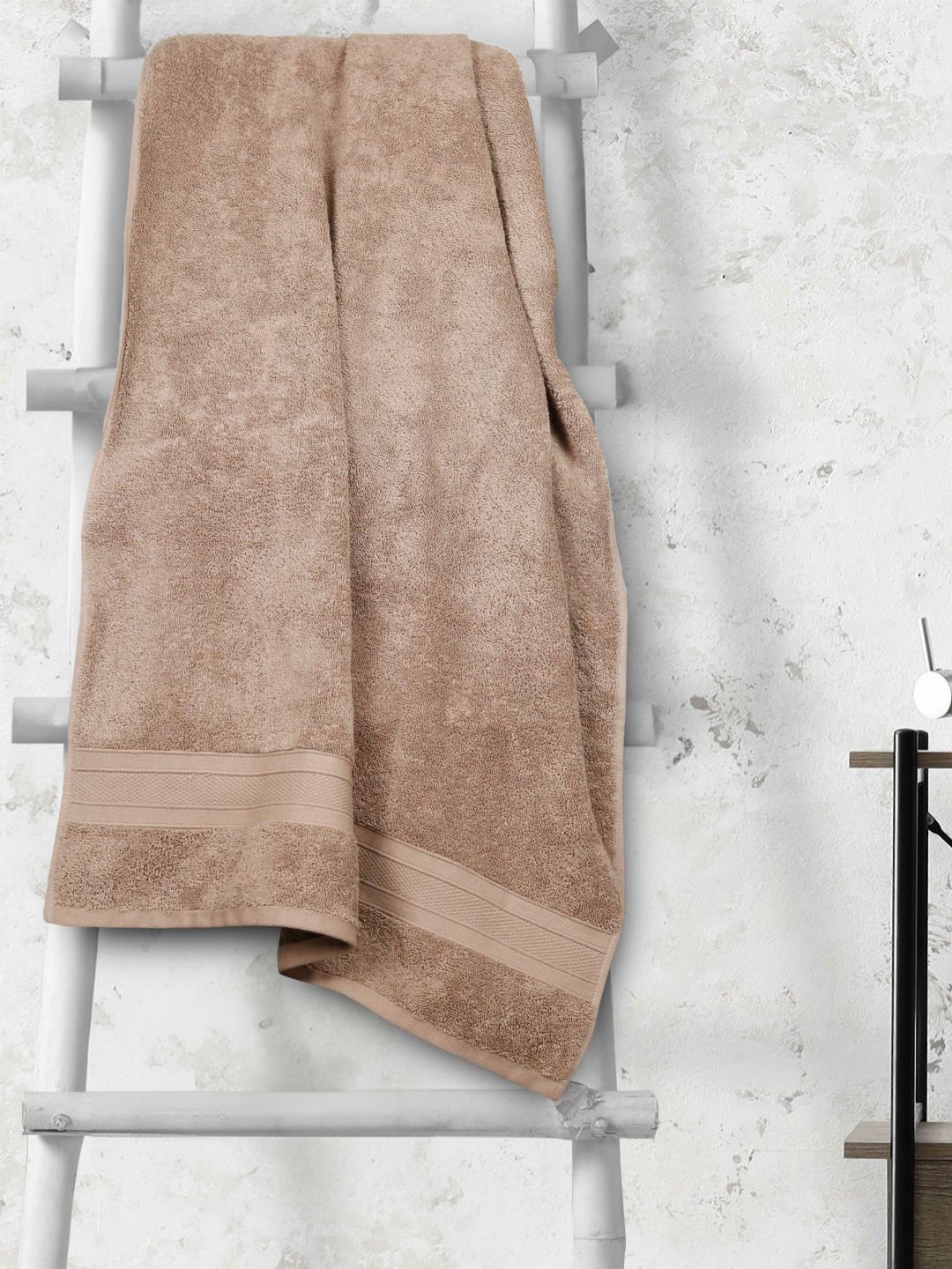 MYTRIDENT Brown 1 Cotton 500 GSM Bath Towel-image-14