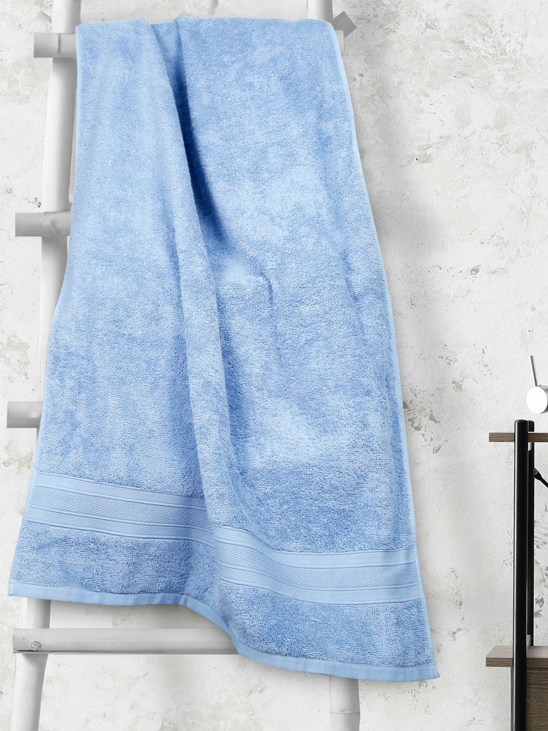 MYTRIDENT Turquoise Blue 1 Cotton 500 GSM Bath Towel-picture-52