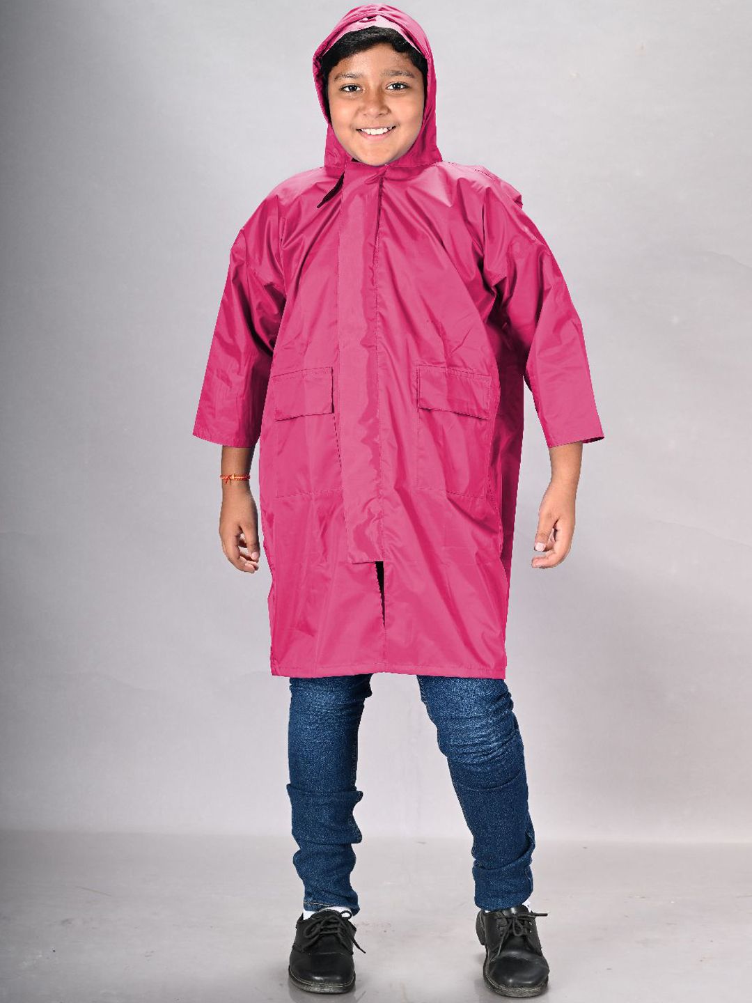 LUX VENUS Boys Hooded Raincoat With Bag Cover-picture-11