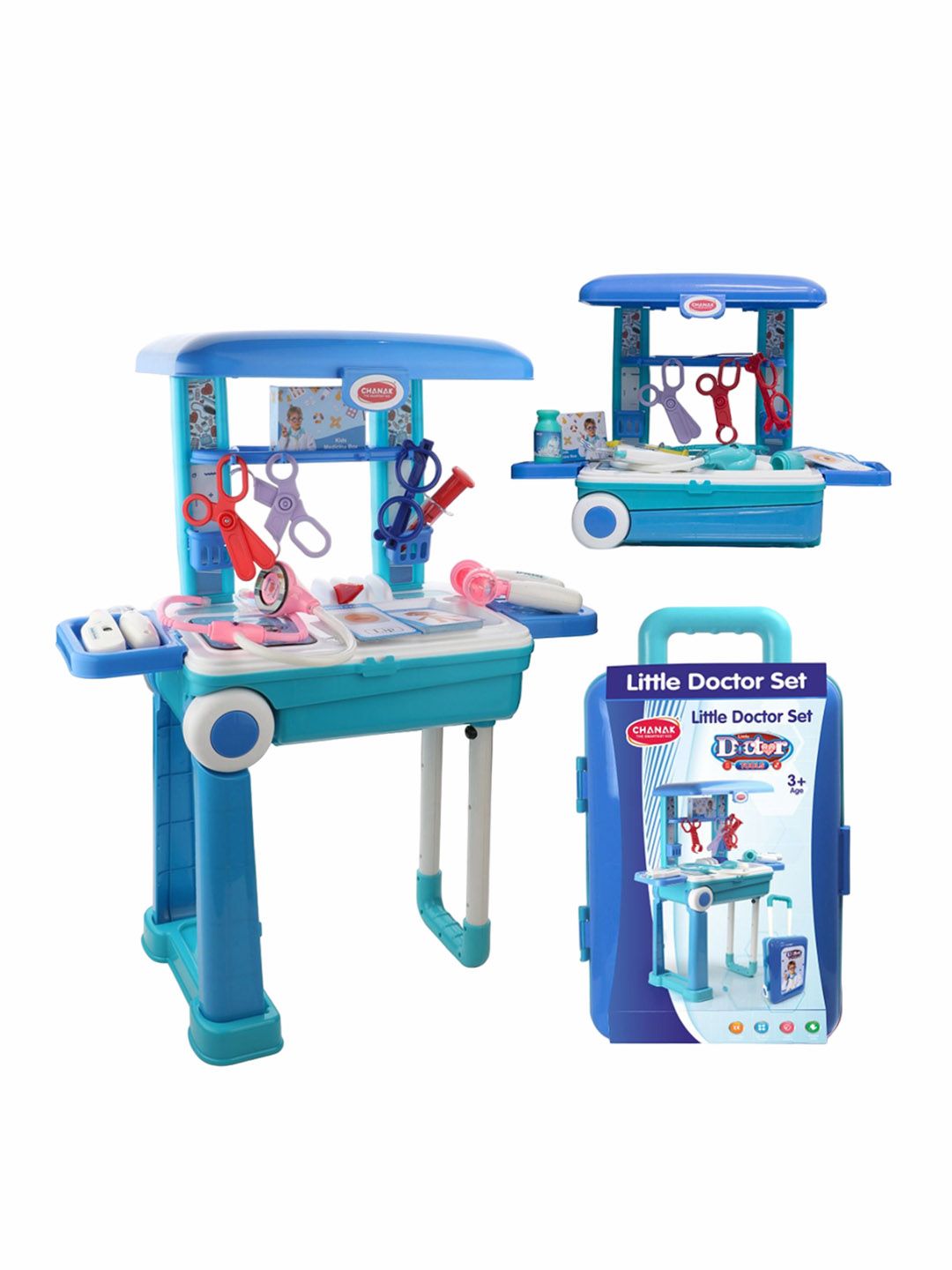 Aditi Toys Kids 13 Pcs Doctor Kit with Trolley