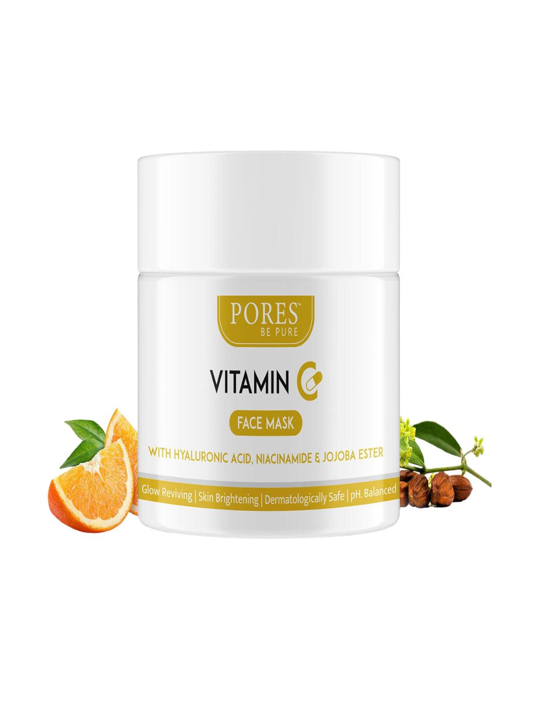 PORES Be Pure Set Of 3 Vitamin C Clay Face Mask with Hyaluronic Acid For Gloiw-100g Each-picture-21