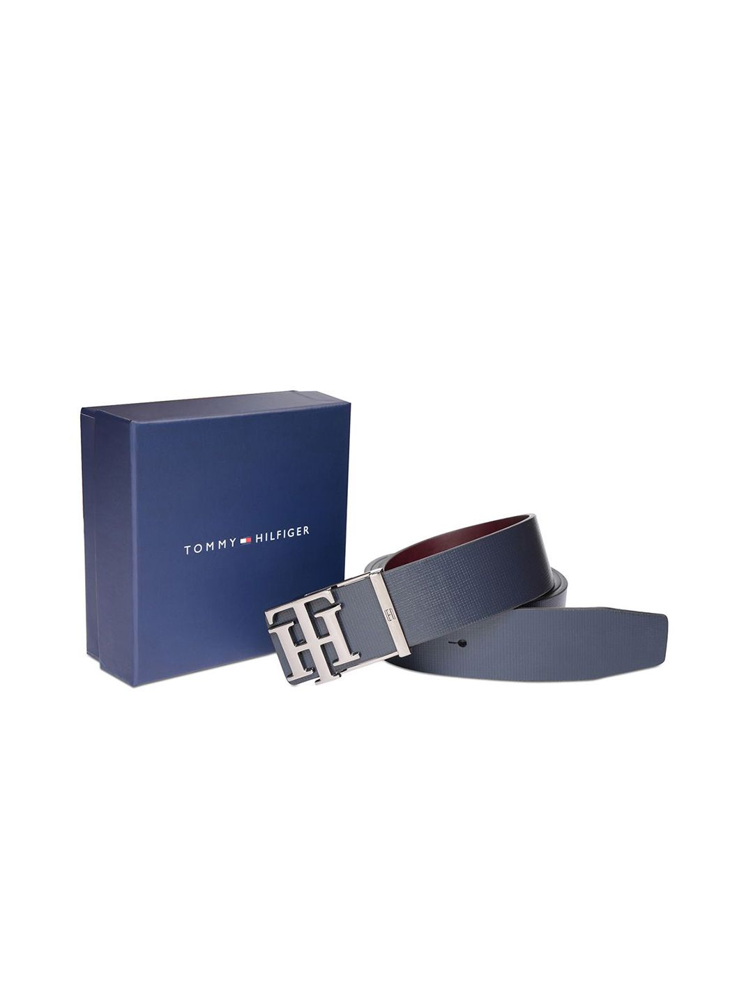 Tommy Hilfiger Men Textured Leather Reversible Belt-picture-30