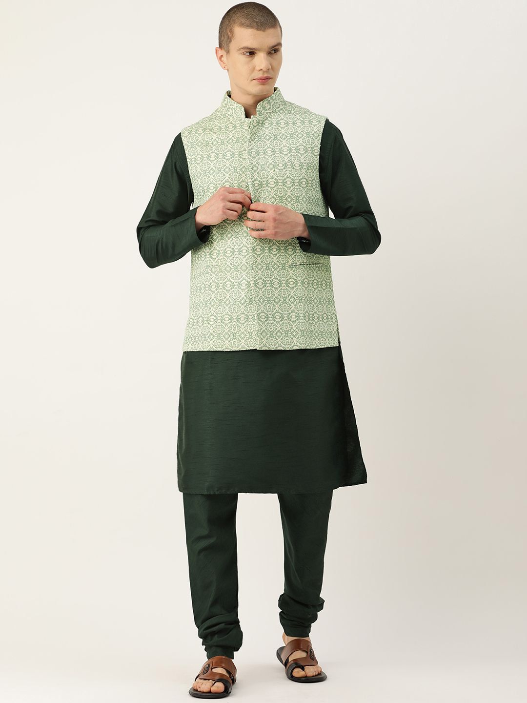 simaaya Sayisha Woven Design Nehru Jackets-picture-58