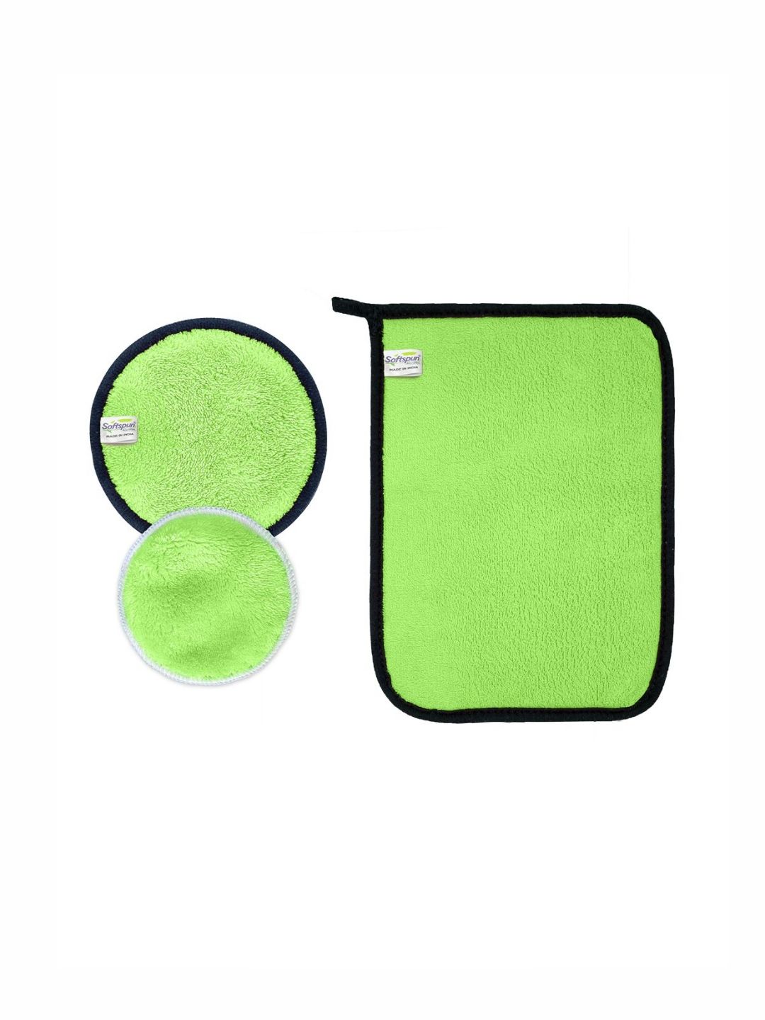 Softspun Microfiber Green & Black 3 Other 300 GSM Bath Towel-picture-15
