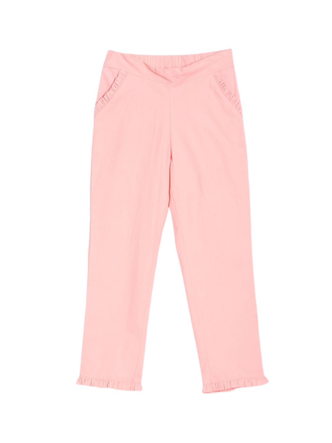 Allen Solly Junior Girls Cotton Mid-Rise Trousers-picture-35