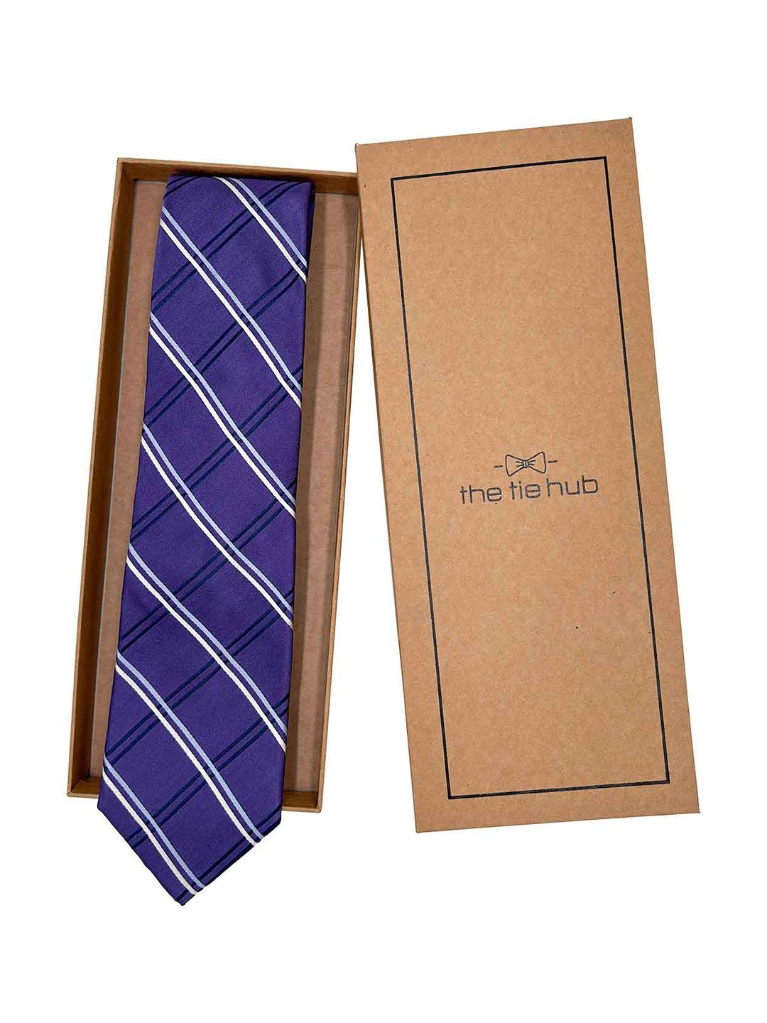 The Tie Hub Men Checked Broad Tie-picture-30