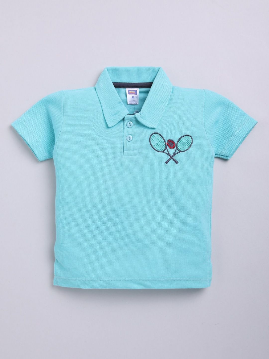 Nottie Planet Boys Polo Collar Applique T-shirt-picture-21