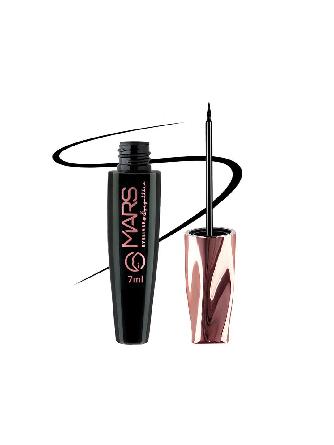 MARS Glossy Smudgeproof & Long Lasting Liquid Eyeliner 7 ml - Jet Black-image-26