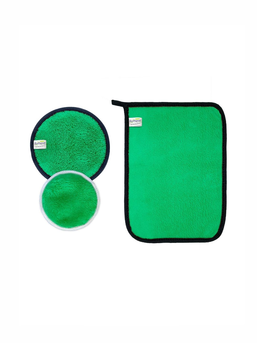 Softspun Microfiber Green & Black 3 Other 300 GSM Bath Towel-picture-16