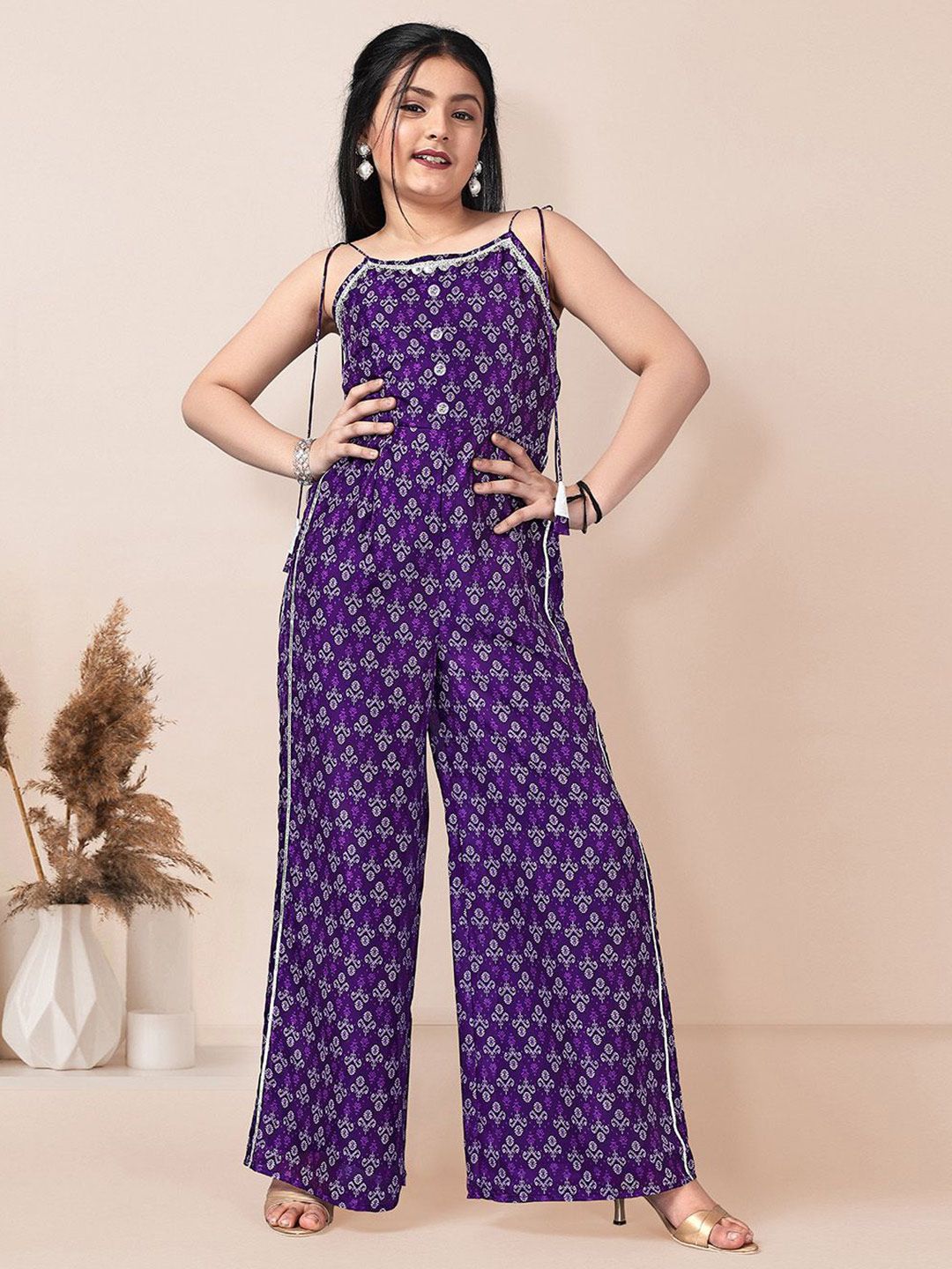 BAESD Girls Printed Basic Jumpsuit with Embellished-picture-40