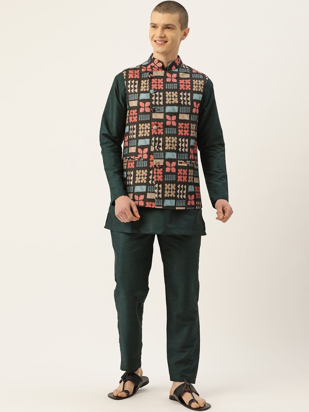 simaaya Sayisha Printed Nehru Jackets-picture-36