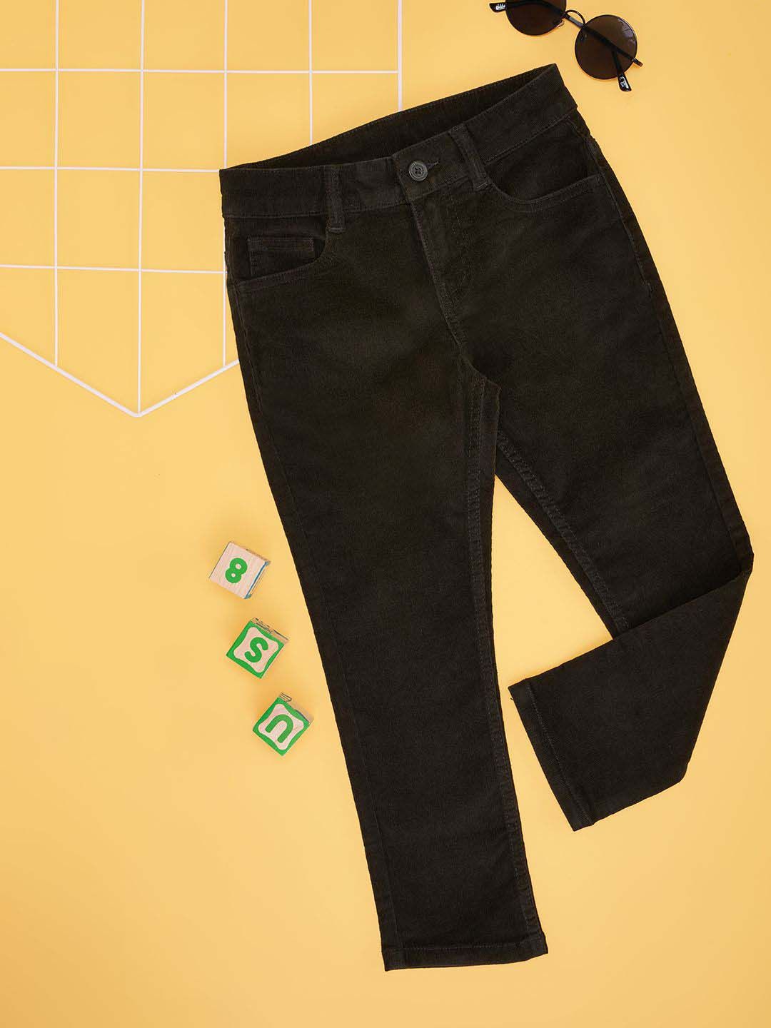 Pantaloons Junior Boys Mid-Rise Regular Fit Trousers-picture-39