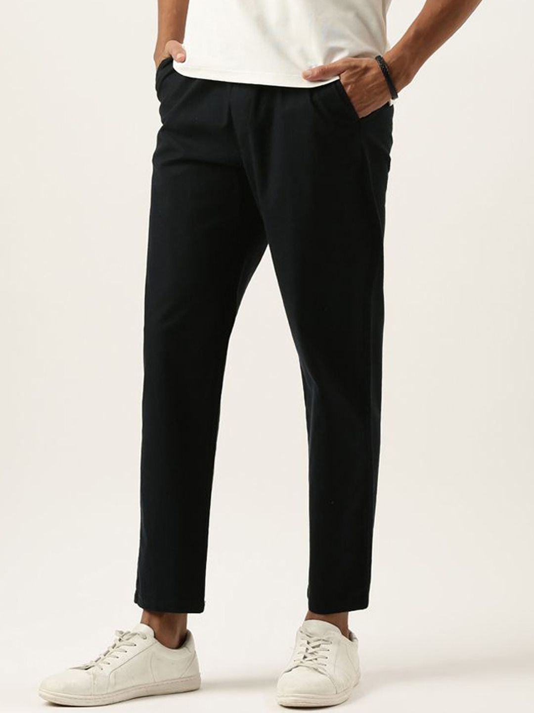 The Roadster Lifestyle Co Cotton Mid-Rise Trousers-picture-54