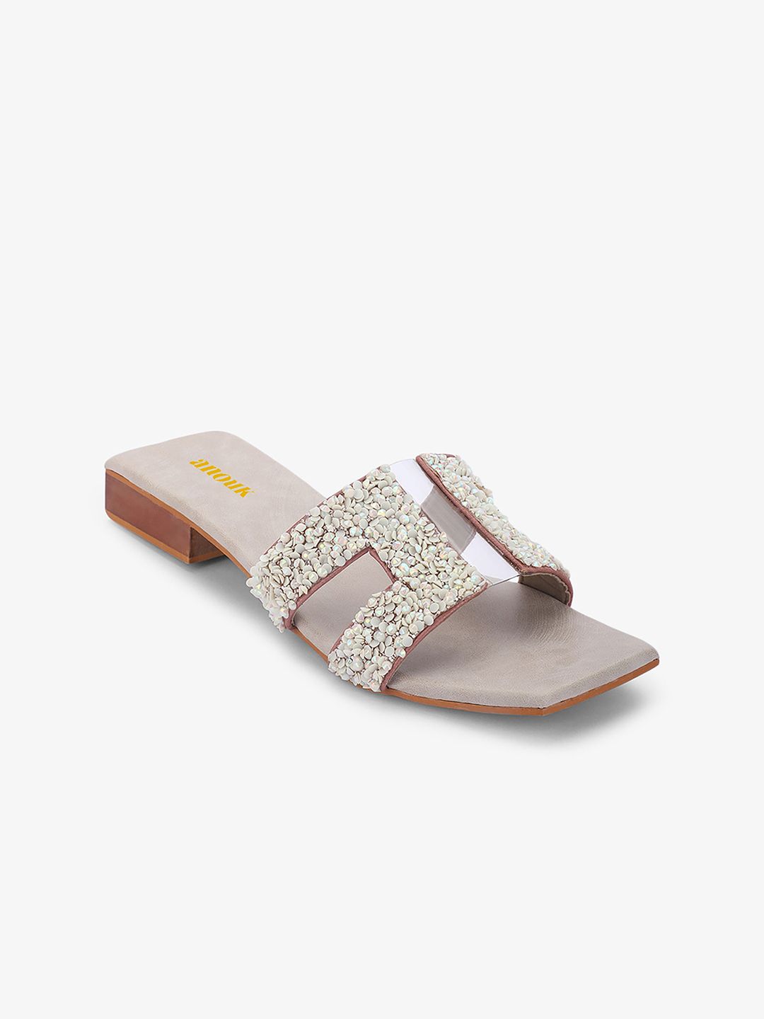 Anouk Women Embellished T-Strap Flats-image-36