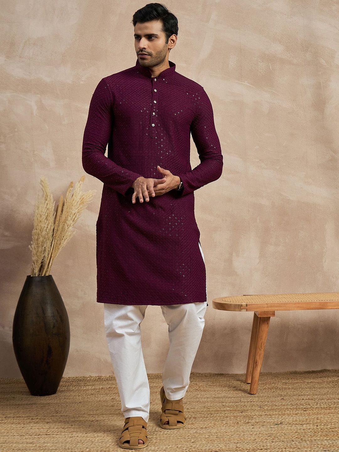 Anouk Men Thread Work Kurta-picture-38