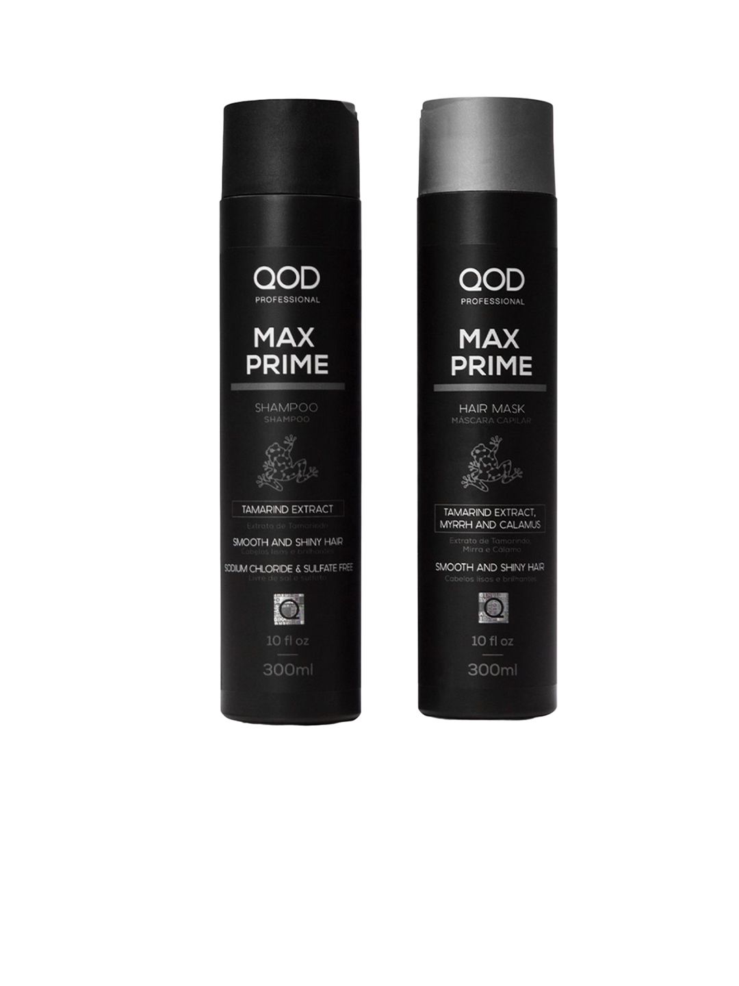 QOD PROFESSIONAL Max Prime Shampoo & Hair Mask - 300ml Each