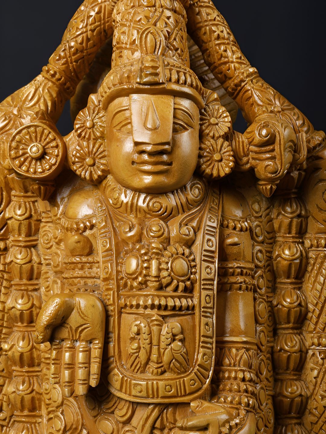 Exotic India Brown Religious Idol Showpiece-image-6