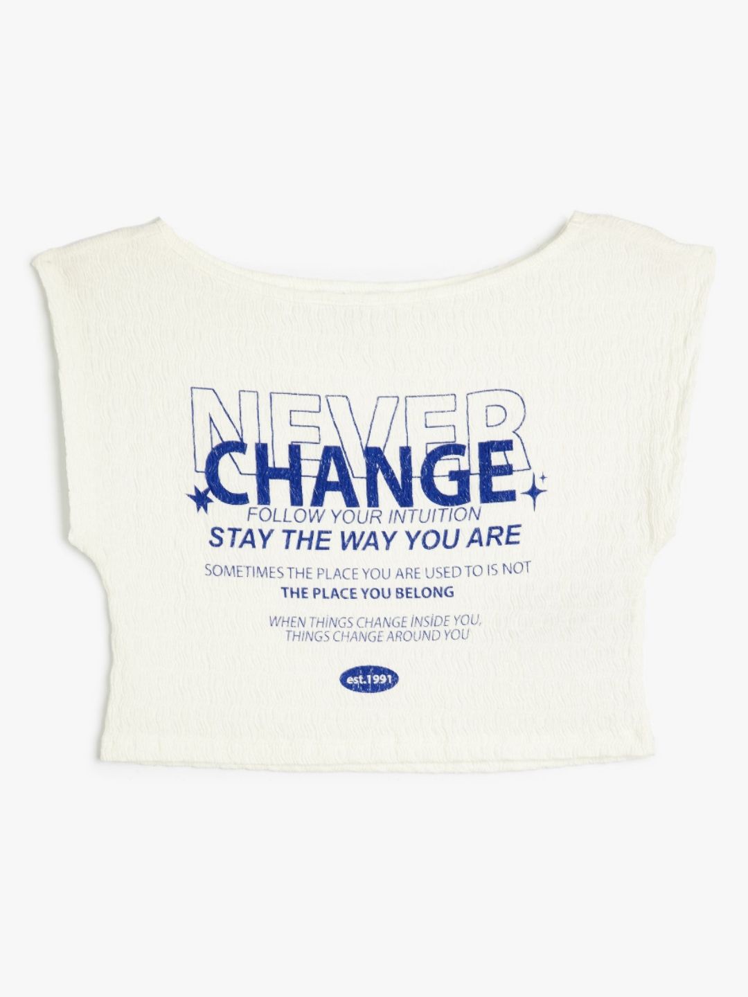 Koton Women Typography Printed Applique Slim Fit T-shirt-picture-34