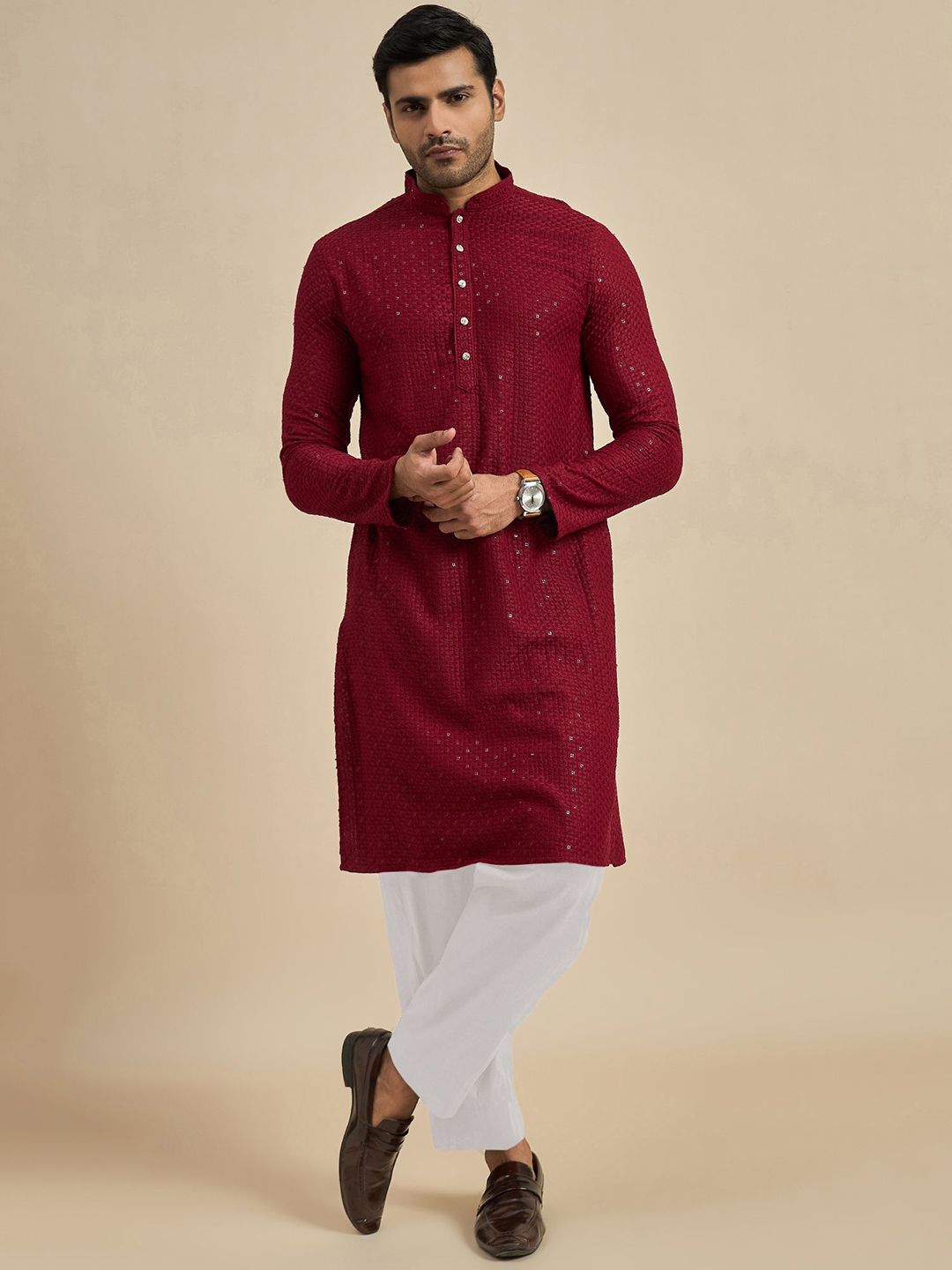 Anouk Men Thread Work Kurta-picture-36