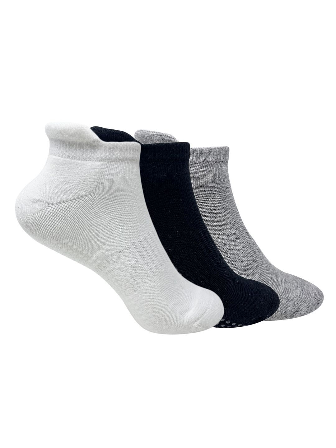 Mint & Oak Pack Of 3 Anti-Slip Ankle Length Socks-image-25