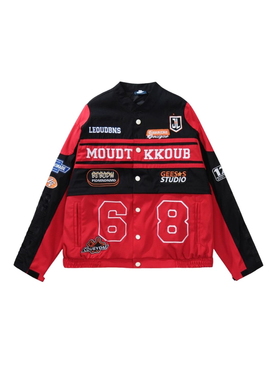 KPOP Women Typography Crop Open Front Jacket-picture-0
