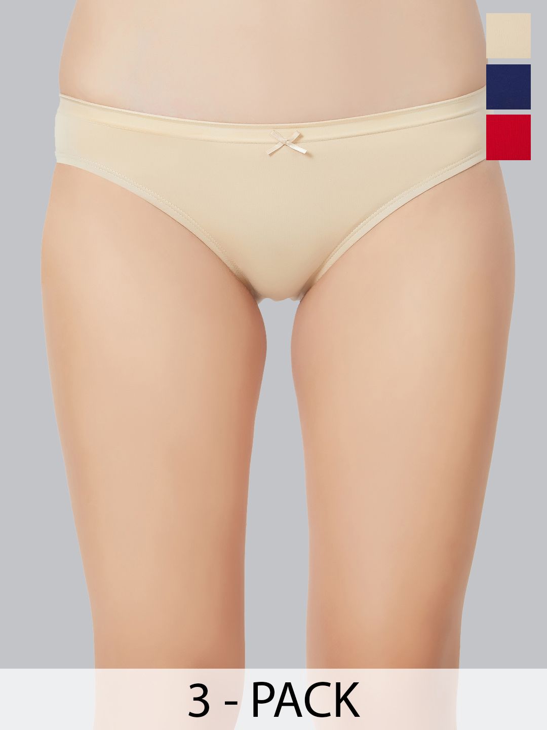 Soie Women Pack Of 3 Printed Bikini Briefs-picture-29