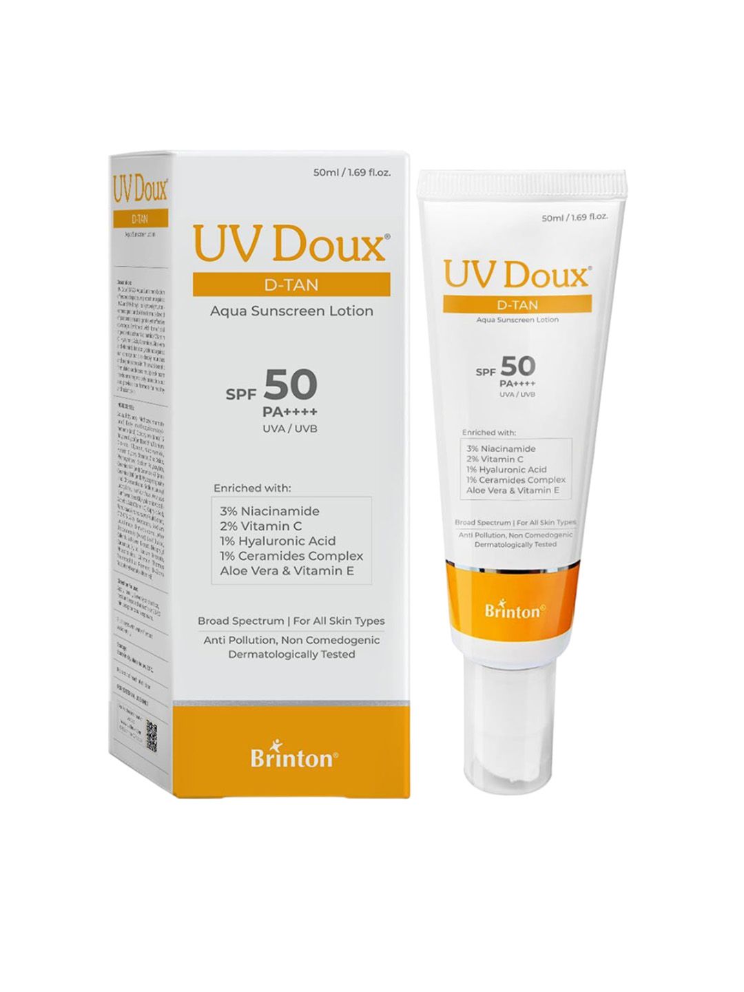 Brinton UV Doux D-Tan Aqua Sunscreen Lotion- 50 ml-image-14