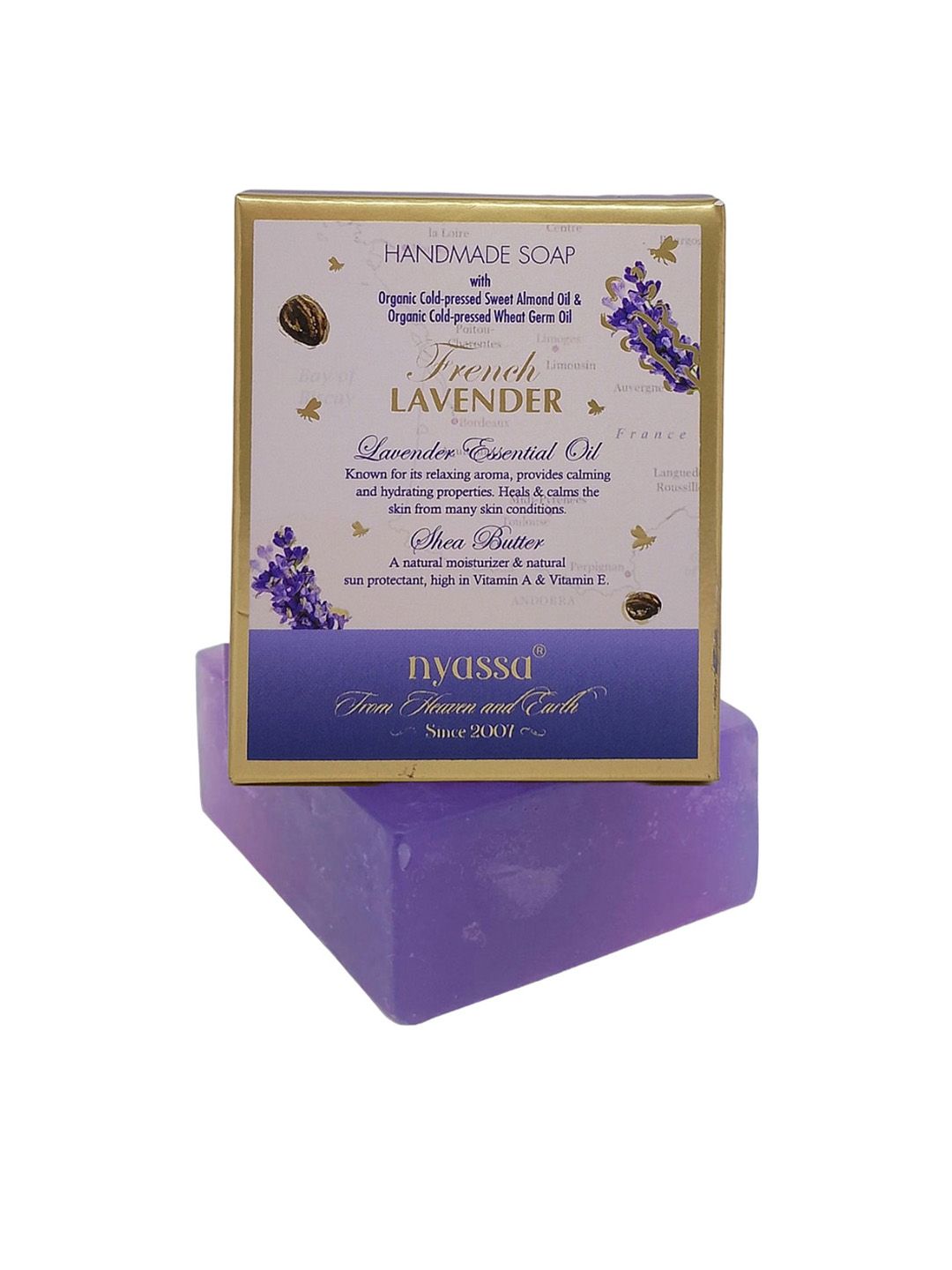 Nyassa French Lavender Soap With Shea Butter & Aloe Vera Extract - 150 g-image-47