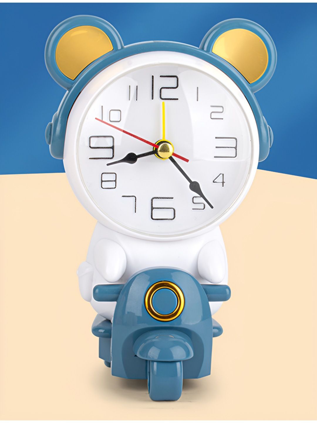 Spiaty Blue & White Vintage Alarm Clock-picture-16