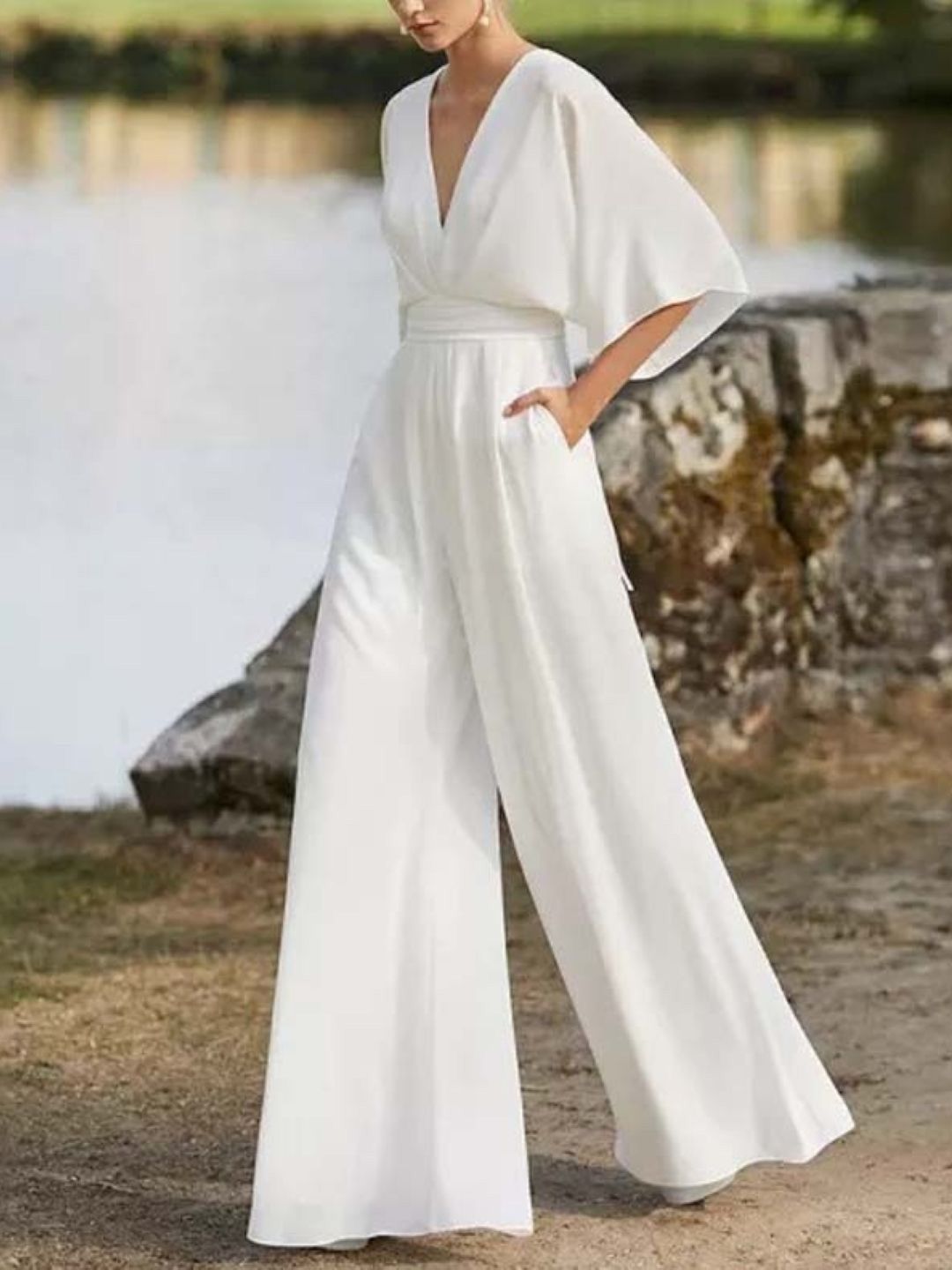 StyleCast Women V-neck Basic Jumpsuit-picture-36