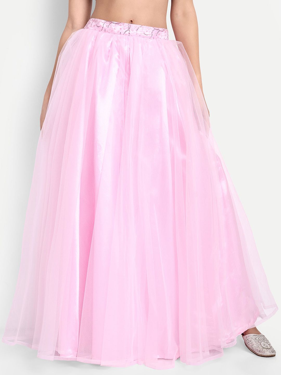 TILISM Embellished Flared Maxi Skirt-picture-25
