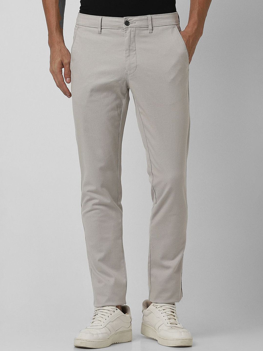 Van Heusen Sport Men Textured Regular Fit Trousers-picture-28