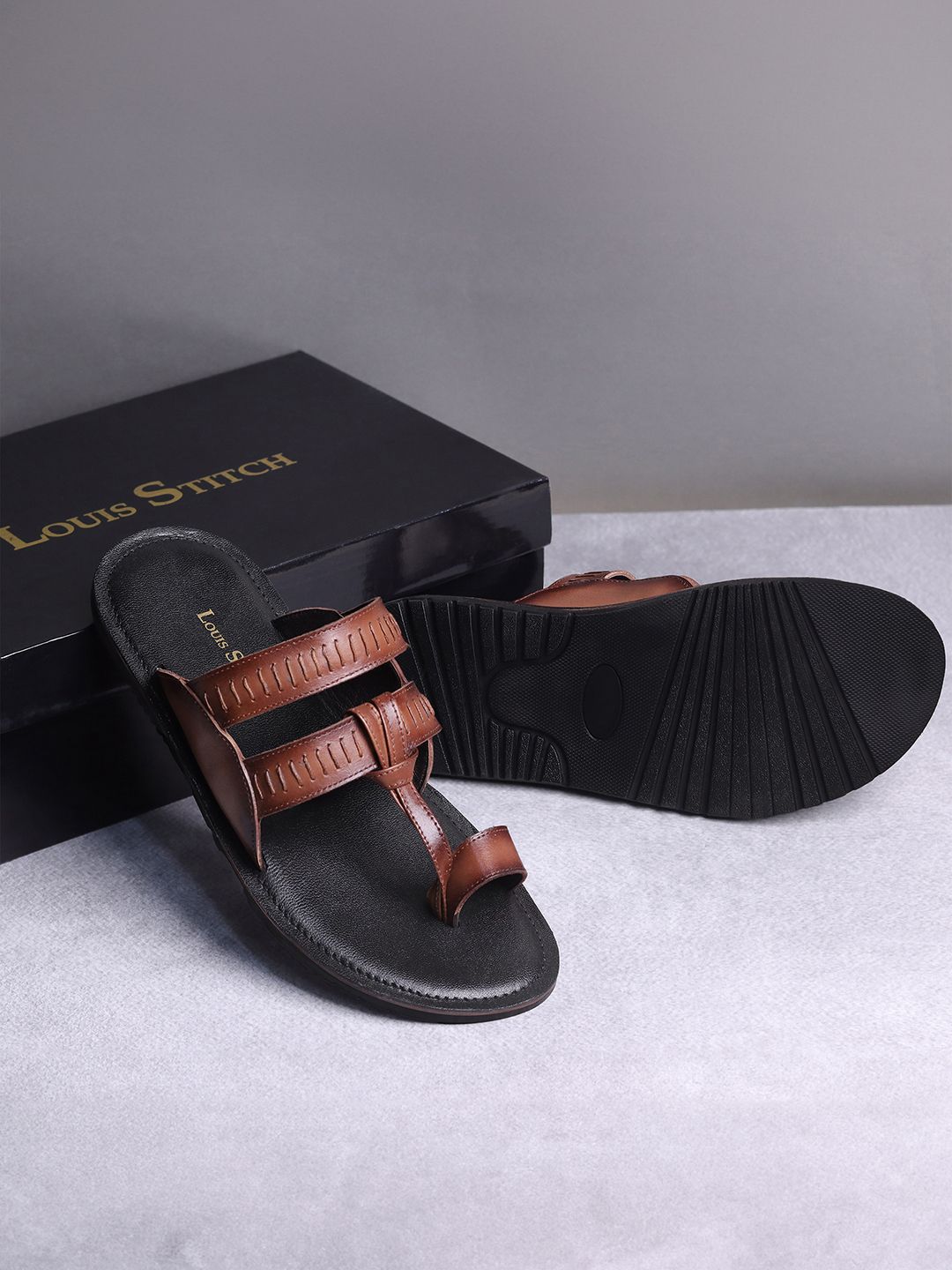 LOUIS STITCH Men Leather Comfort Sandals-picture-28